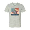 White Marble Unisex Jersey Short-Sleeve V-Neck T-Shirt Thumbnail