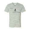 White Marble Unisex Jersey Short-Sleeve V-Neck T-Shirt Thumbnail