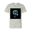 White Marble Unisex Jersey Short-Sleeve V-Neck T-Shirt Thumbnail