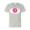 White Marble Unisex Jersey Short-Sleeve V-Neck T-Shirt Thumbnail