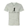 White Marble Unisex Jersey Short-Sleeve V-Neck T-Shirt Thumbnail