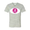 White Marble Unisex Jersey Short-Sleeve V-Neck T-Shirt Thumbnail