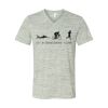 White Marble Unisex Jersey Short-Sleeve V-Neck T-Shirt Thumbnail