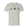 White Marble Unisex Jersey Short-Sleeve V-Neck T-Shirt Thumbnail