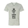 White Marble Unisex Jersey Short-Sleeve V-Neck T-Shirt Thumbnail