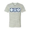White Marble Unisex Jersey Short-Sleeve V-Neck T-Shirt Thumbnail