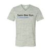 White Marble Unisex Jersey Short-Sleeve V-Neck T-Shirt Thumbnail
