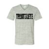 White Marble Unisex Jersey Short-Sleeve V-Neck T-Shirt Thumbnail