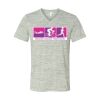 White Marble Unisex Jersey Short-Sleeve V-Neck T-Shirt Thumbnail