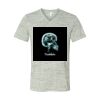White Marble Unisex Jersey Short-Sleeve V-Neck T-Shirt Thumbnail