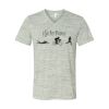 White Marble Unisex Jersey Short-Sleeve V-Neck T-Shirt Thumbnail