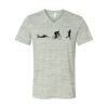 White Marble Unisex Jersey Short-Sleeve V-Neck T-Shirt Thumbnail