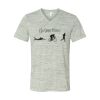 White Marble Unisex Jersey Short-Sleeve V-Neck T-Shirt Thumbnail
