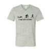 White Marble Unisex Jersey Short-Sleeve V-Neck T-Shirt Thumbnail