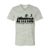 White Marble Unisex Jersey Short-Sleeve V-Neck T-Shirt Thumbnail