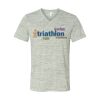 White Marble Unisex Jersey Short-Sleeve V-Neck T-Shirt Thumbnail