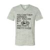 White Marble Unisex Jersey Short-Sleeve V-Neck T-Shirt Thumbnail