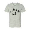 White Marble Unisex Jersey Short-Sleeve V-Neck T-Shirt Thumbnail