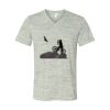 White Marble Unisex Jersey Short-Sleeve V-Neck T-Shirt Thumbnail