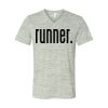 White Marble Unisex Jersey Short-Sleeve V-Neck T-Shirt Thumbnail