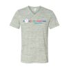 White Marble Unisex Jersey Short-Sleeve V-Neck T-Shirt Thumbnail