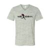 White Marble Unisex Jersey Short-Sleeve V-Neck T-Shirt Thumbnail