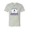 White Marble Unisex Jersey Short-Sleeve V-Neck T-Shirt Thumbnail