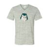 White Marble Unisex Jersey Short-Sleeve V-Neck T-Shirt Thumbnail