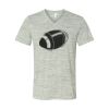 White Marble Unisex Jersey Short-Sleeve V-Neck T-Shirt Thumbnail
