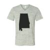 White Marble Unisex Jersey Short-Sleeve V-Neck T-Shirt Thumbnail