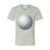 White Marble Unisex Jersey Short-Sleeve V-Neck T-Shirt Thumbnail