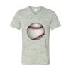 White Marble Unisex Jersey Short-Sleeve V-Neck T-Shirt Thumbnail