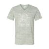 White Marble Unisex Jersey Short-Sleeve V-Neck T-Shirt Thumbnail