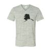 White Marble Unisex Jersey Short-Sleeve V-Neck T-Shirt Thumbnail