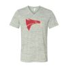 White Marble Unisex Jersey Short-Sleeve V-Neck T-Shirt Thumbnail