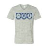 White Marble Unisex Jersey Short-Sleeve V-Neck T-Shirt Thumbnail
