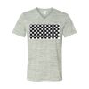 White Marble Unisex Jersey Short-Sleeve V-Neck T-Shirt Thumbnail