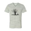 White Marble Unisex Jersey Short-Sleeve V-Neck T-Shirt Thumbnail
