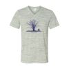 White Marble Unisex Jersey Short-Sleeve V-Neck T-Shirt Thumbnail