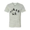 White Marble Unisex Jersey Short-Sleeve V-Neck T-Shirt Thumbnail
