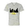 White Marble Unisex Jersey Short-Sleeve V-Neck T-Shirt Thumbnail