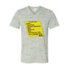 White Marble Unisex Jersey Short-Sleeve V-Neck T-Shirt Thumbnail
