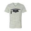 White Marble Unisex Jersey Short-Sleeve V-Neck T-Shirt Thumbnail