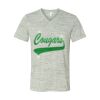 White Marble Unisex Jersey Short-Sleeve V-Neck T-Shirt Thumbnail
