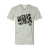 White Marble Unisex Jersey Short-Sleeve V-Neck T-Shirt Thumbnail