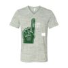 White Marble Unisex Jersey Short-Sleeve V-Neck T-Shirt Thumbnail