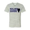 White Marble Unisex Jersey Short-Sleeve V-Neck T-Shirt Thumbnail