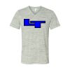 White Marble Unisex Jersey Short-Sleeve V-Neck T-Shirt Thumbnail