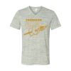 White Marble Unisex Jersey Short-Sleeve V-Neck T-Shirt Thumbnail