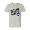 White Marble Unisex Jersey Short-Sleeve V-Neck T-Shirt Thumbnail
